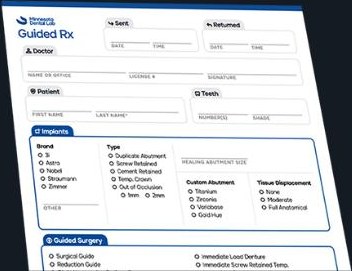 Guided Surgery Rx form